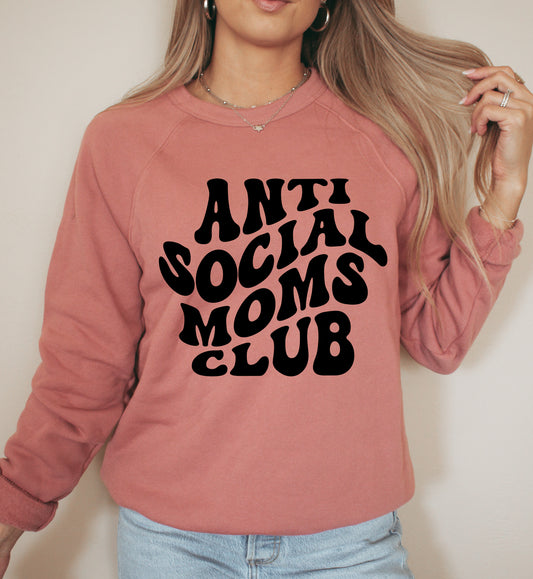 Anti Social Mom's Club Screen Print Transfer
