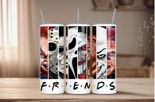 Friends - Horror Killers Sublimation Tumbler Print