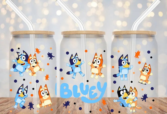 Bluey Character 16oz Libbey Cup Wrap