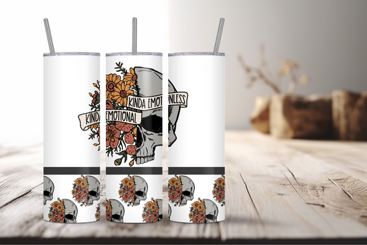 Kinda Emotional/Kinda Emotionless Sublimation Tumbler Print