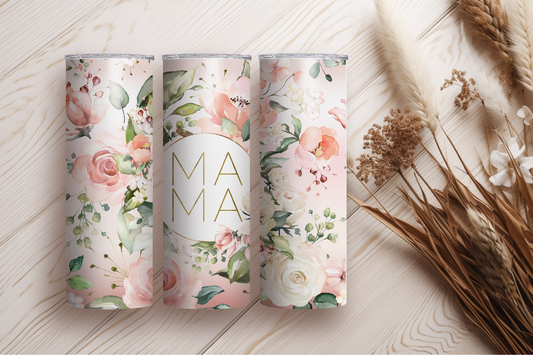 Floral Mama Sublimation Tumbler Print