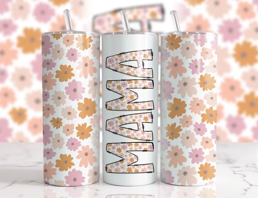 Mama - Spring Flowers Sublimation Tumbler Print