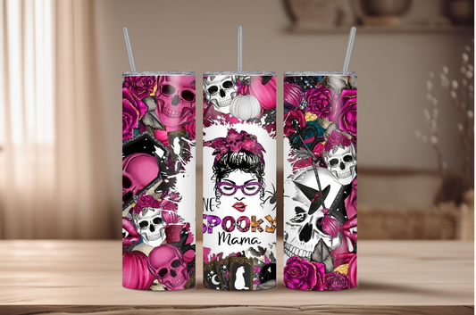 One Spooky Mama Sublimation Tumbler Print