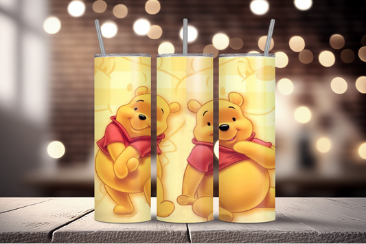 Honey Pooh Bear 20oz Skinny Tumbler