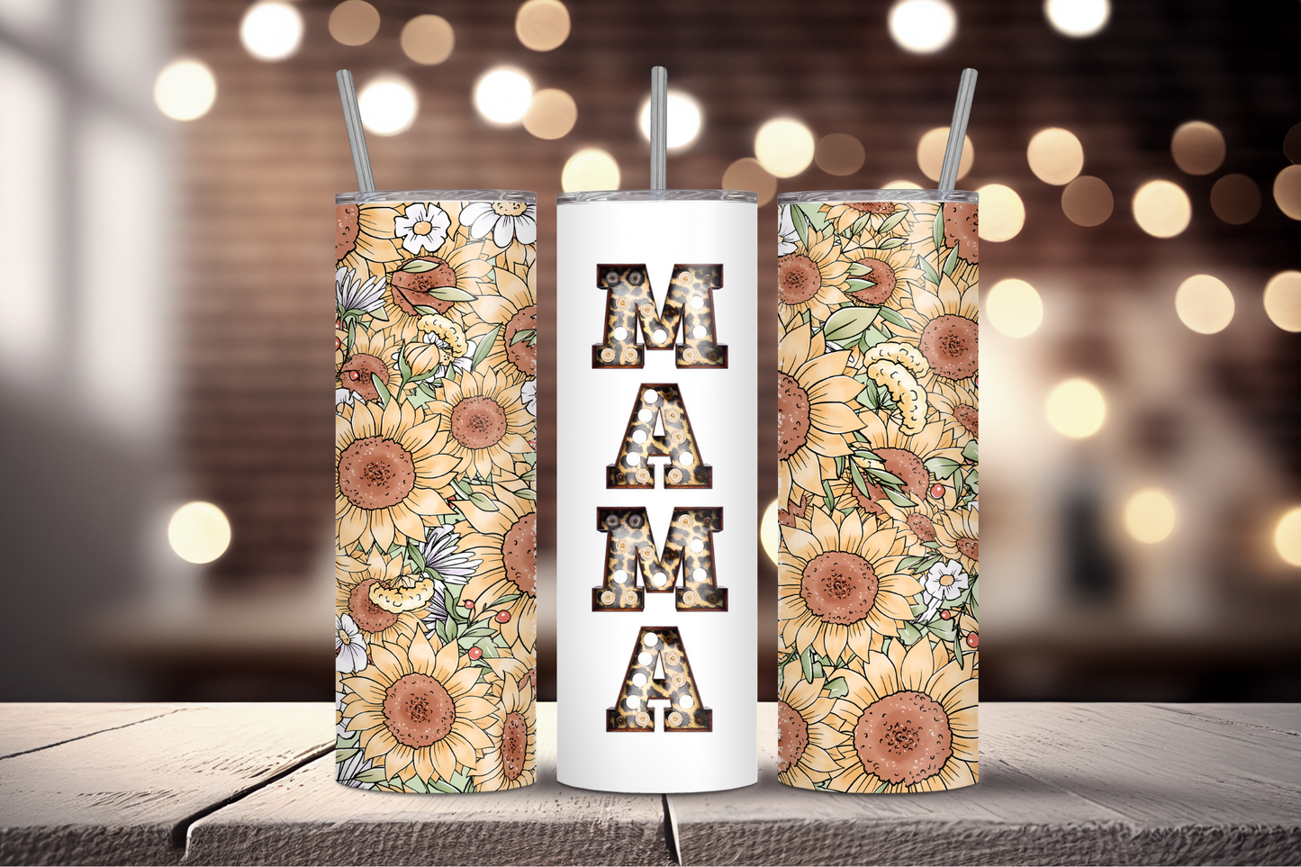 Country Mama Sunflowers 20oz Skinny Tumbler