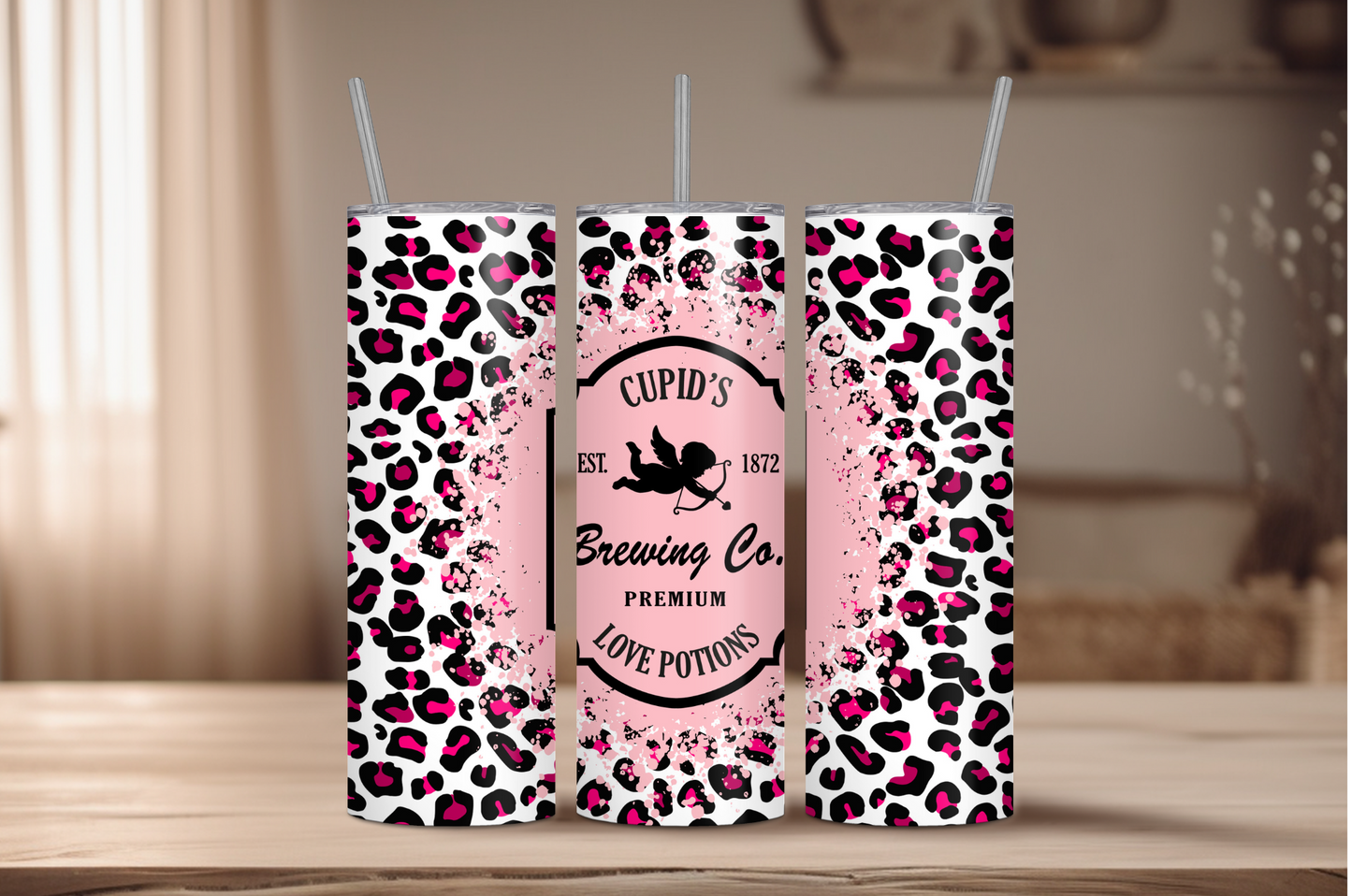 Cupid's Brewing Co Valentine's Sublimation Tumbler Print