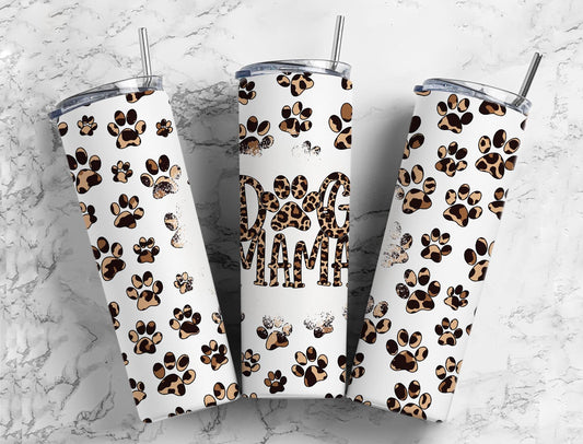 Dog Mama - Leopard Sublimation Tumbler Print