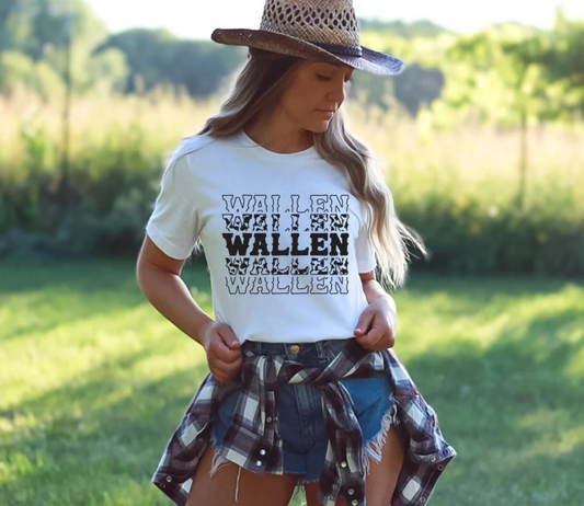 Wallen, Western Screen Print Transfer